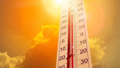 Vista de Mexicali durante una jornada de temperaturas extremas por la ola de calor
