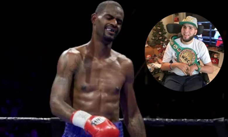 Terrel Williams y Prichard Colón durante su pelea de boxeo de 2015