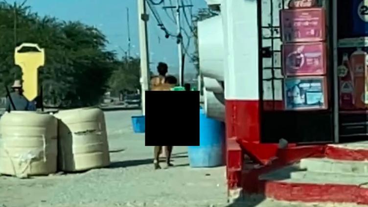 Policías municipales durante un operativo en Riberas del Bravo, Ciudad Juárez