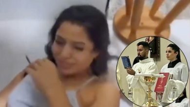 Sacerdote sin playera dentro de una habitación de la iglesia de Nova Maringá, Brasil, según un video difundido en redes sociales