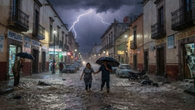 Mapa del temporal lluvioso en México con zonas bajo riesgo de lluvias intensas, granizo e inundaciones