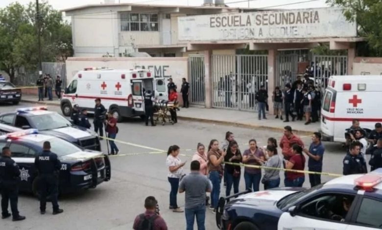 Escuela Secundaria Número 13 del ejido La Unión, donde ocurrió un ataque en Torreón