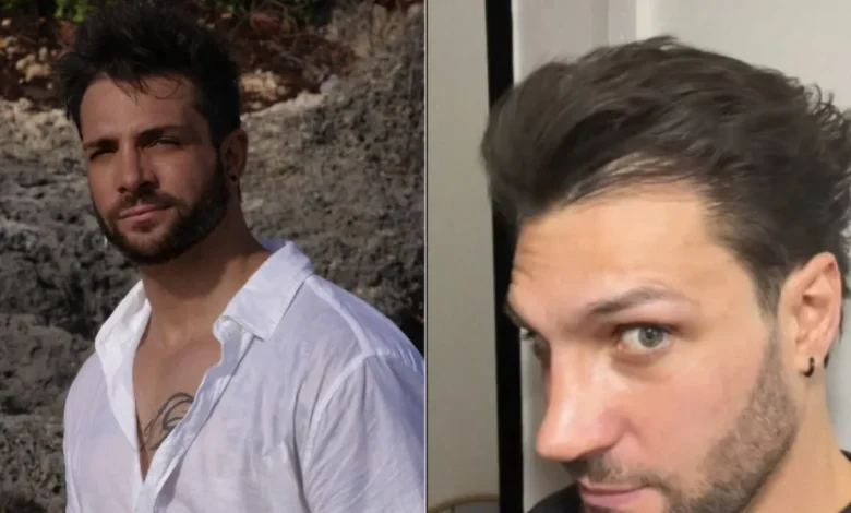 Nicola Porcella durante el video en el que mostró su nuevo peinado y los cambios visibles en su rostro